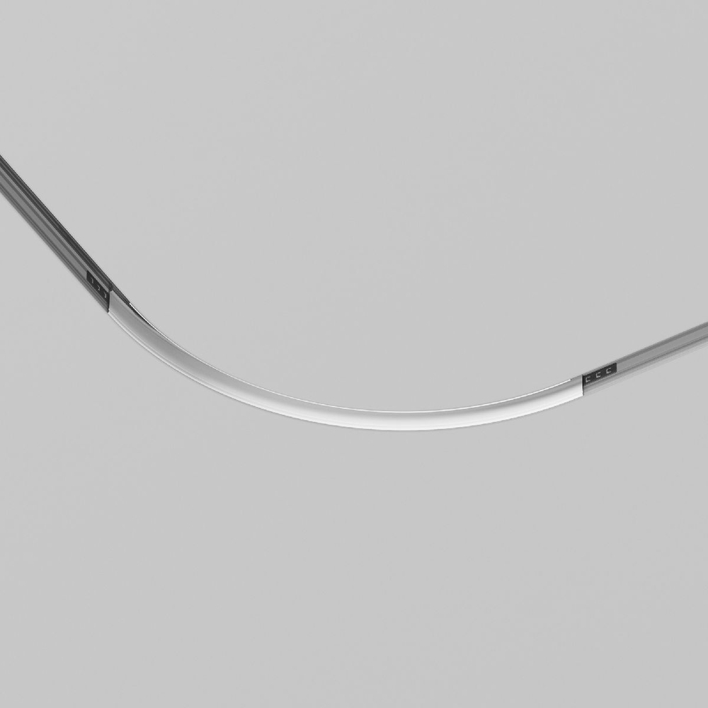 Коннектор радиусный встраиваемый Maytoni Magnetic track system Exility TRA044-angle-W