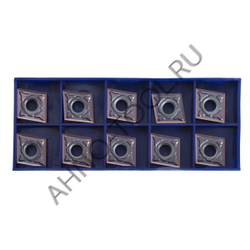 Пластина твердосплавная ISO CNMG120404-MMA APM20B AHNO по жаропроч. и нерж.стали, получистовая