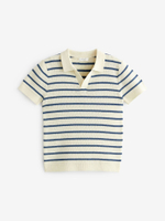 Поло вязаное для мальчика Next 948-960, Светло-бежевый, Синий