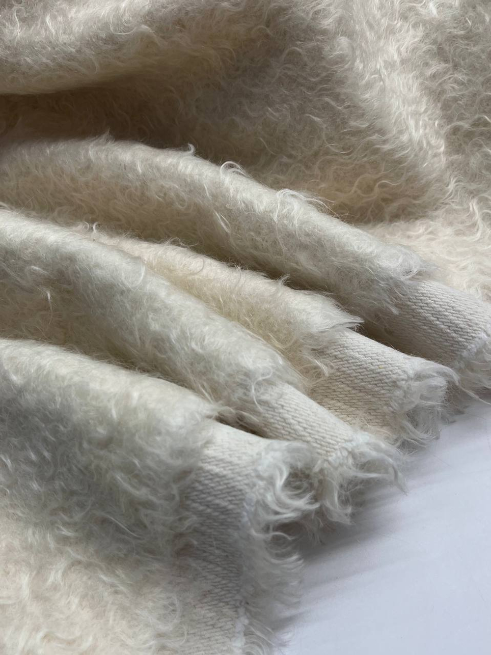 Мохер с шерстью, альпакой и п/а Eleventy сливочный