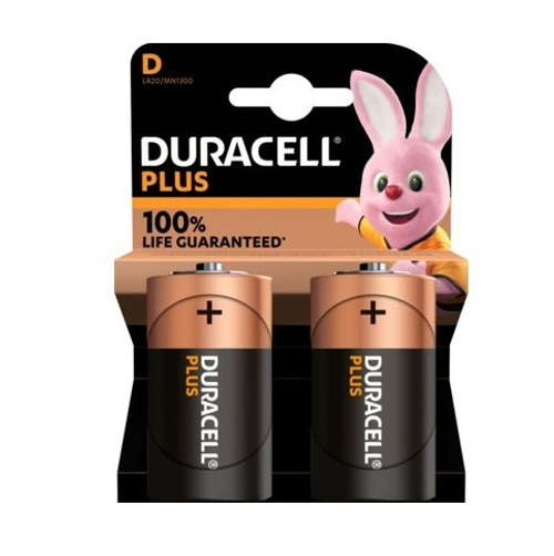 Duracell, батарейки LR20 (D), 2 шт