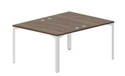 Составной стол на 2 рабочих места 118х156,6х75см (4 громмета)