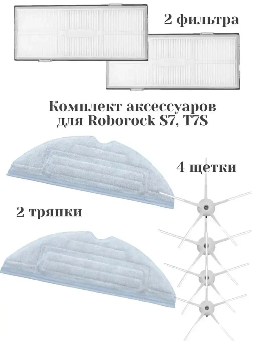 Комплект аксессуаров Roborock S7, T7S