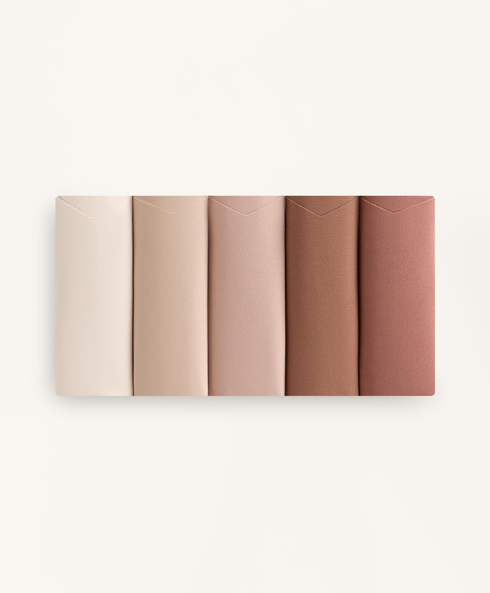 OYSHO Набор из пяти классических трусиков с V-образным вырезом PANTONE™, бежевый