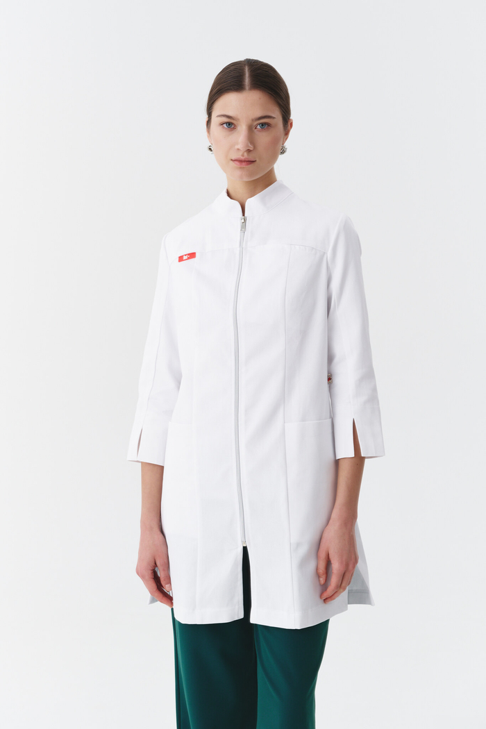 Халат на молнии медицинский женский Эспас, белый