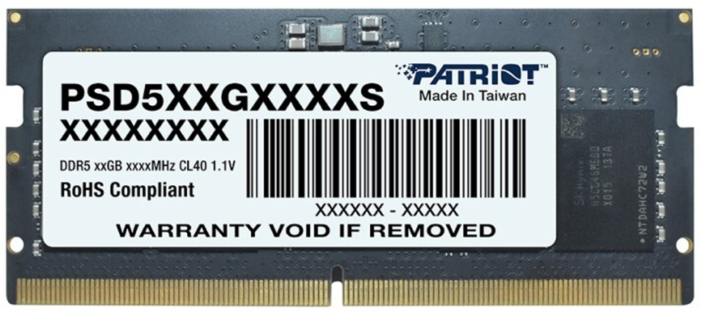 Модуль памяти SODIMM DDR5 16GB Patriot Memory PSD516G480081S