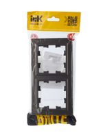 BRITE Рамка 2-местная IP44 РУ-2-БрТБ-44 темная бронза IEK