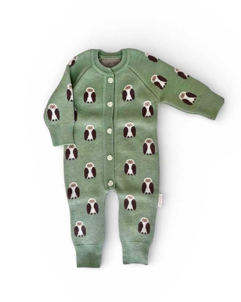 7055-338 Комбинезон вязаный (совы)