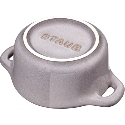 STAUB - Мини-кокотница 200мл 10см серый / артикул   40511-998-0  / GTIN 4009839376993