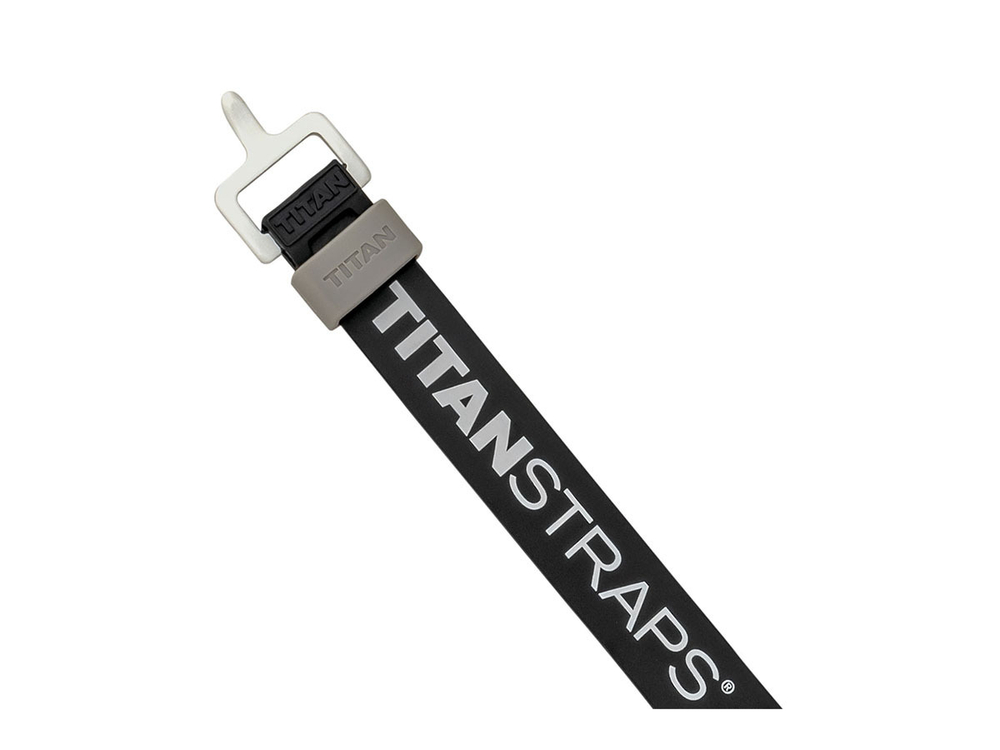 Ремень крепёжный TitanStraps Super Straps черный L = 46 см (Dmax = 12,7 см, Dmin = 3,2 см)