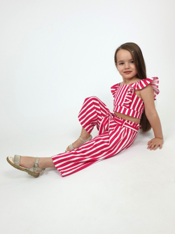 02-70-6 Комплект для девочки (топ и брюки)
