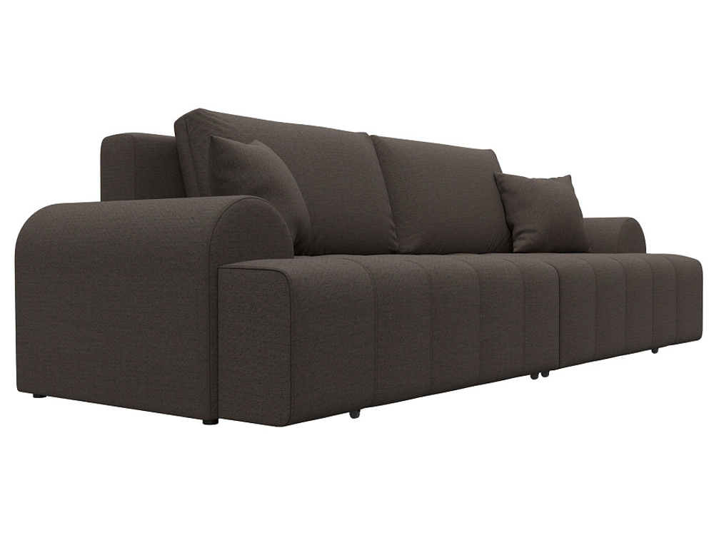 Диван прямой Лига-080, рогожка Амур 05 коричневый, Рогожка, 131110