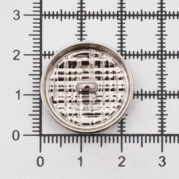 Пуговицы металл на ножке 36L=23 мм, Silver (серебристый), 10 шт, MP06