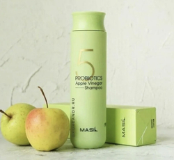 Masil Бессульфатный шампунь от перхоти с яблочным уксусом 5 Probiotics apple vinegar shampoo, 300 мл