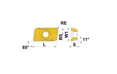 Фрезерная пластина APMT1135PDER-M2-10 шт VP15TF твердосплавная