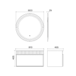 Тумба-умывальник для ванной Comforty Мадрид-80 серый шёлк с раковиной Comforty 80E