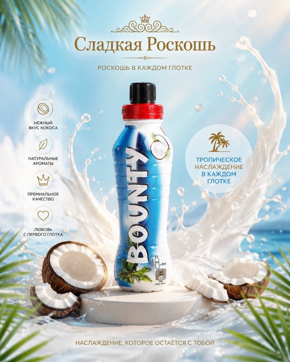Молочный коктейль  Баунти