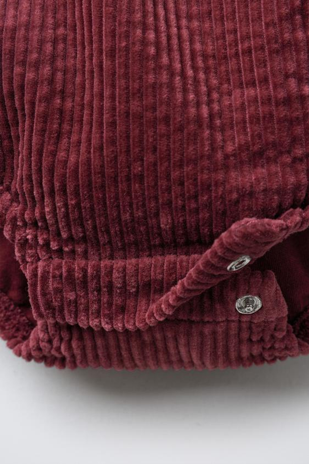 ZARA КОМБИНЕЗОН ИЗ ВЕЛЬВЕТА НА ПОДКЛАДКЕ, БУРГУНДИ