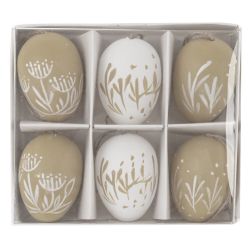 GAEM Набор из 6-ти изделий декоративных подвесных "Яйцо" (3,5*5,5), L15 W13 H5 см