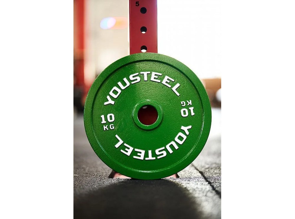 Стальной диск 10 кг, зеленый