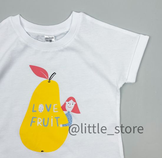 Футболка "Грушевый сад" хлопковая, белая