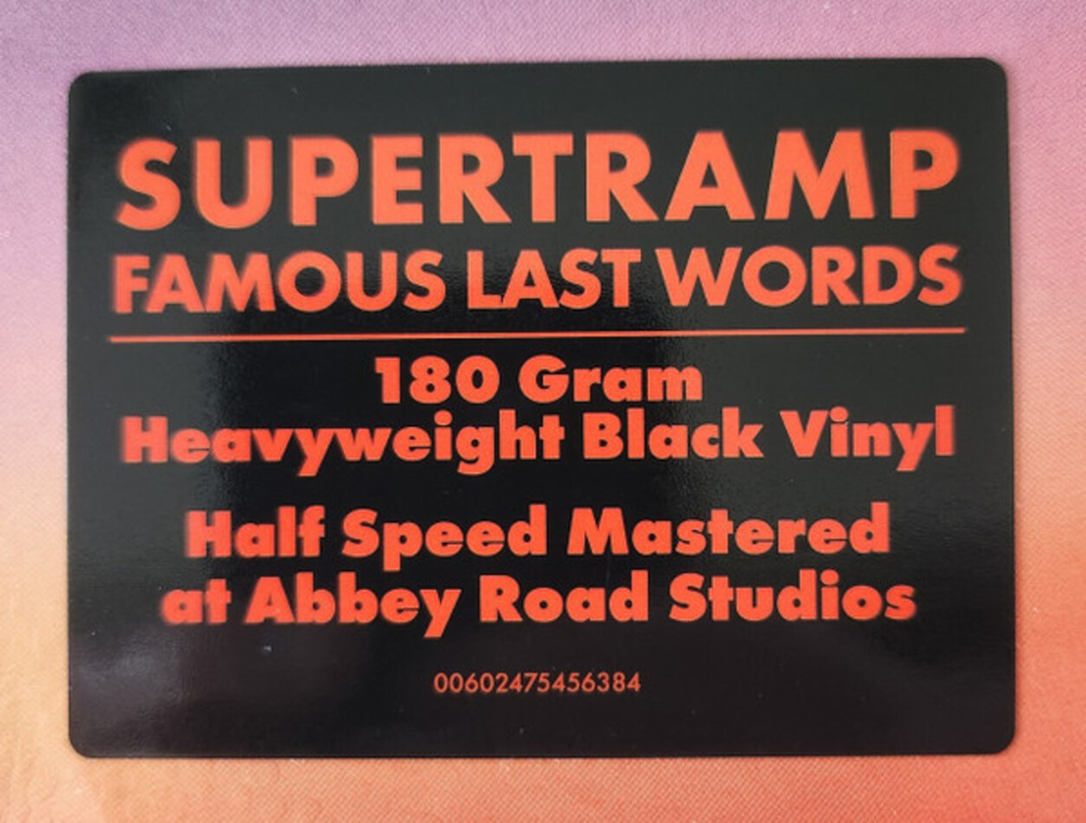 Supertramp / ...Famous Last Words… (LP)