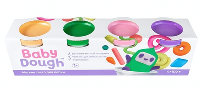 Тесто для лепки BabyDough 4цв. №3