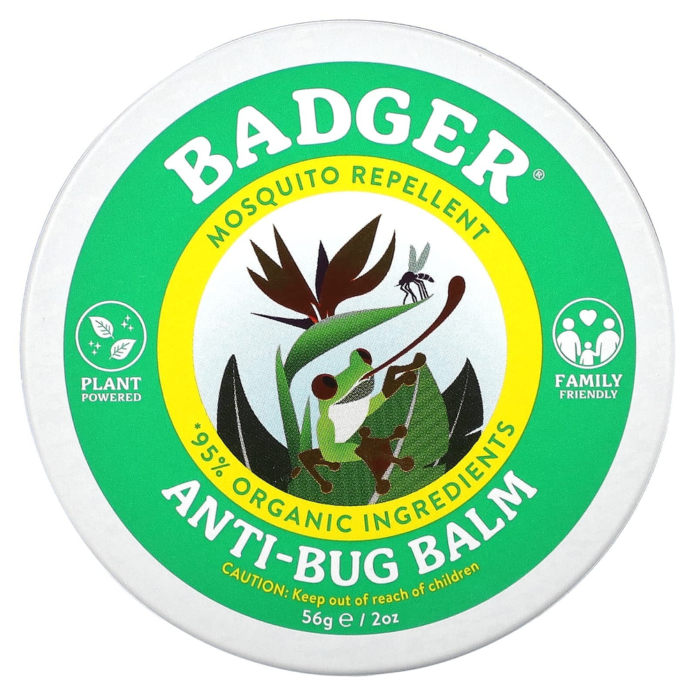Badger, Бальзам с защитой от насекомых с цитронеллой и розмарином, 56 г (2 унции)