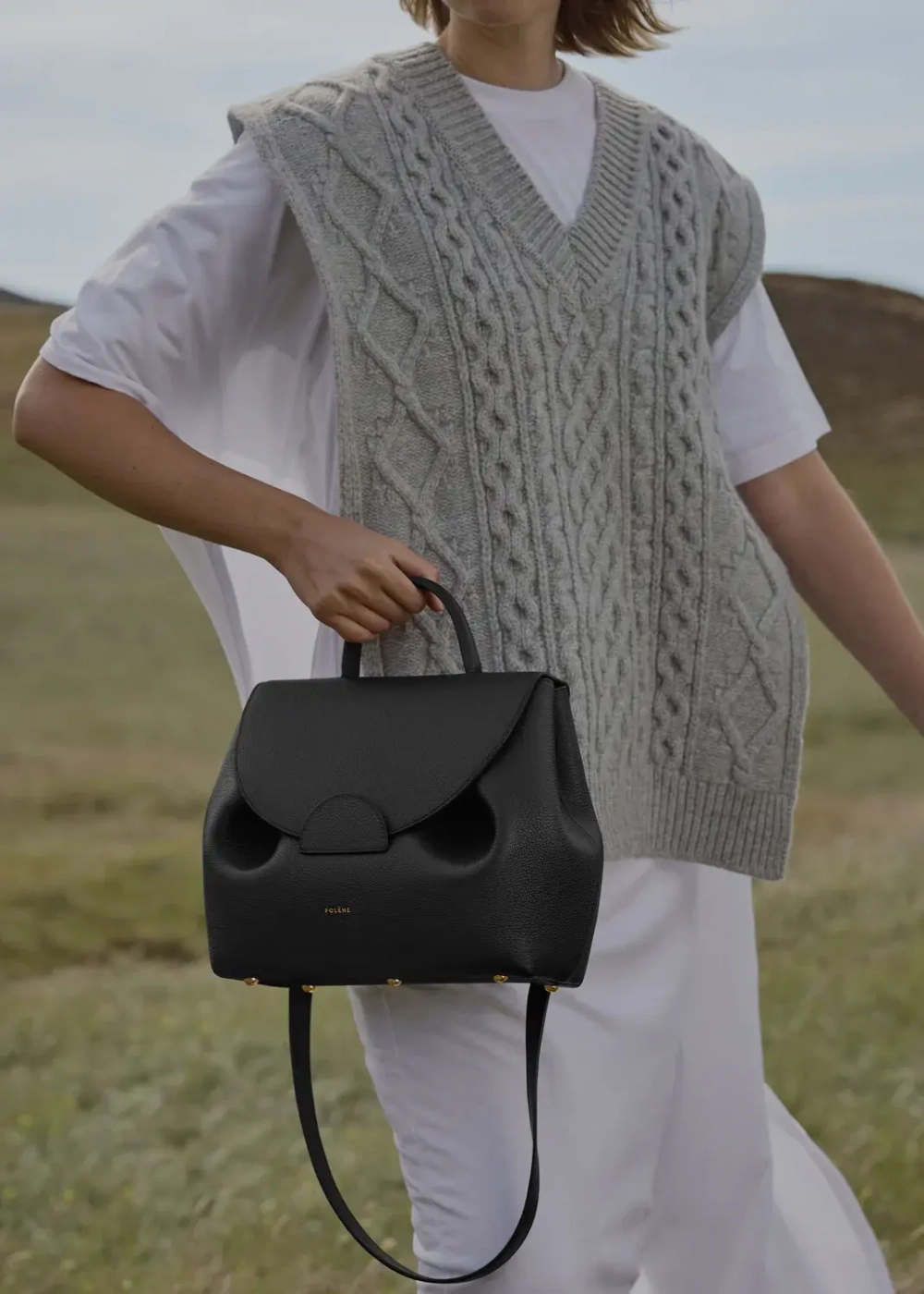 POLENE СУМКА NUMERO UN, ЧЕРНЫЙ