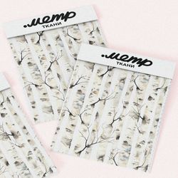 Ткань бязь русские берёзы