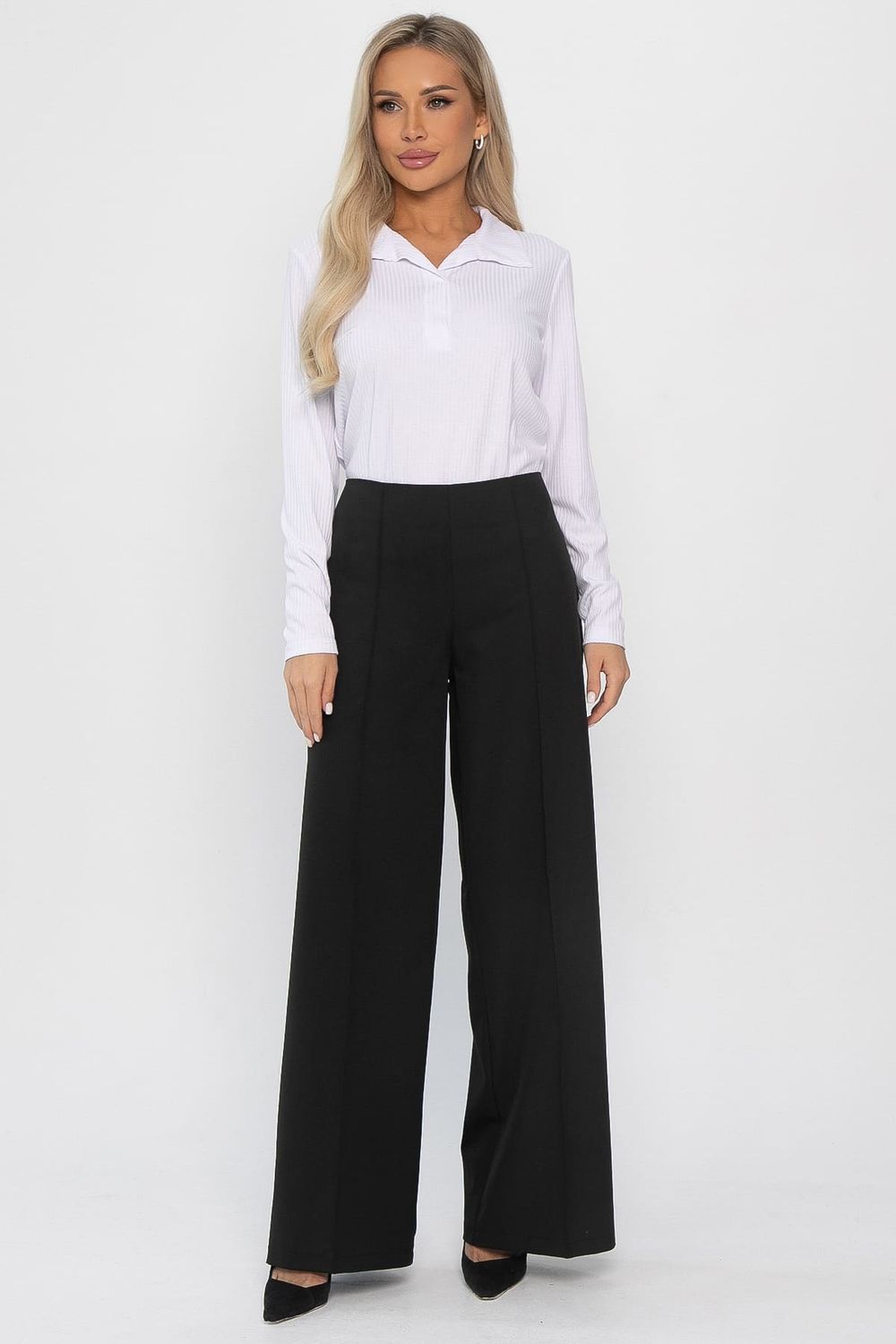 Брюки палаццо Мне по вкусу (черные) Б14283-13М LT Collection