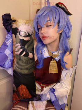 Мини дакимакура Какаши Хатаке из Наруто арт. M0748, 60х20 см