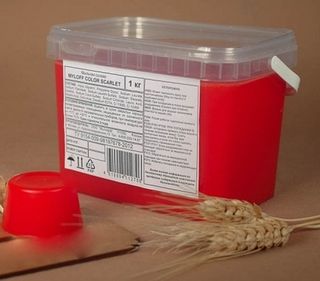 Цветная мыльная основа MYLOFF COLOR scarlet (Мылофф ярко-красная), 1 кг