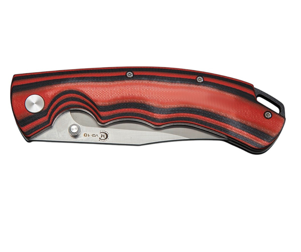 Нож складной Кузница Семина "Таежник" сталь VG10 рукоять черно-красная