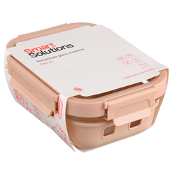 Контейнер Smart Solutions 640мл бежевый в чехле