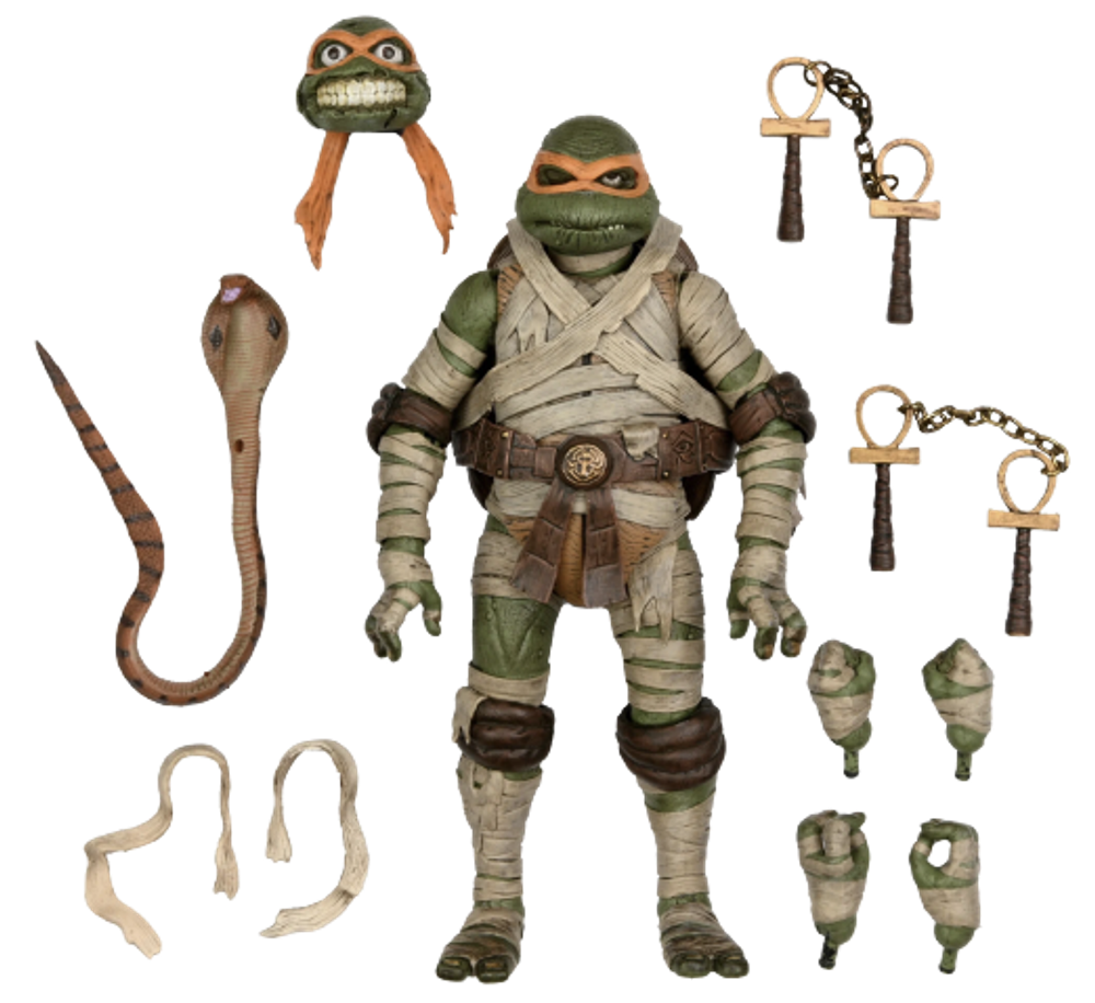 Фигурка Universal Monsters x Teenage Mutant Ninja Turtles Michelangelo as The Mummy