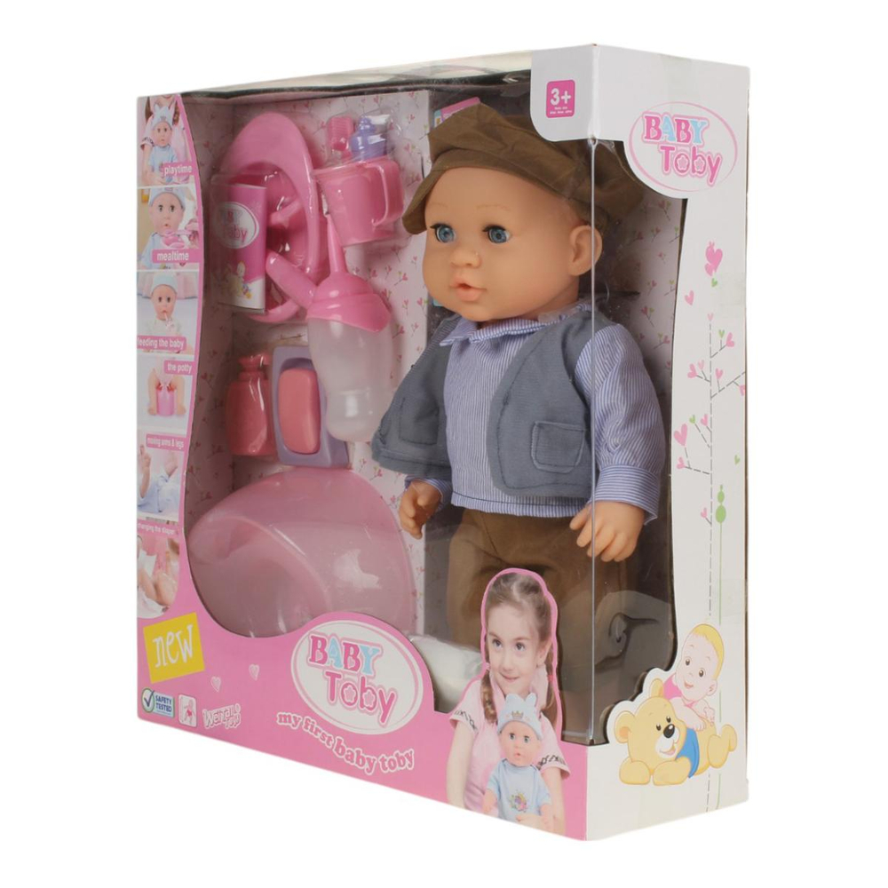 Пупс функциональный с аксесс., короб. 30801-1