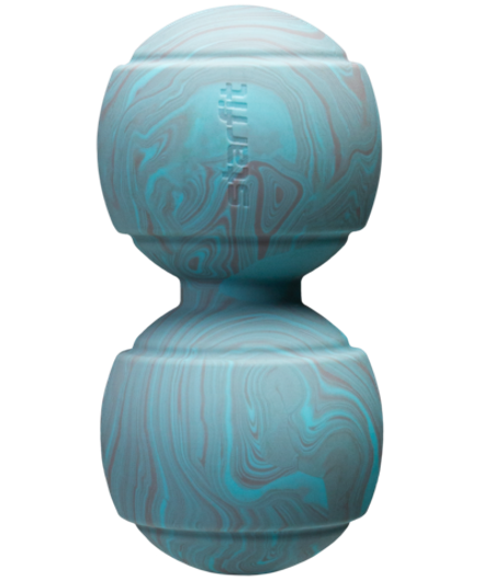 Мяч для МФР RB-107, 12,5 x 6,3 см, силикагель, двойной, голубой/серый