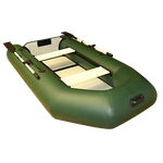 Лодка ПВХ Polar Bird Чирок PB-260ТМ Teal со стеклокомпозитной сланью Зелёная