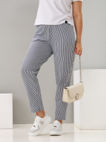 Брюки Бдж-129/синяяполоса-джинс