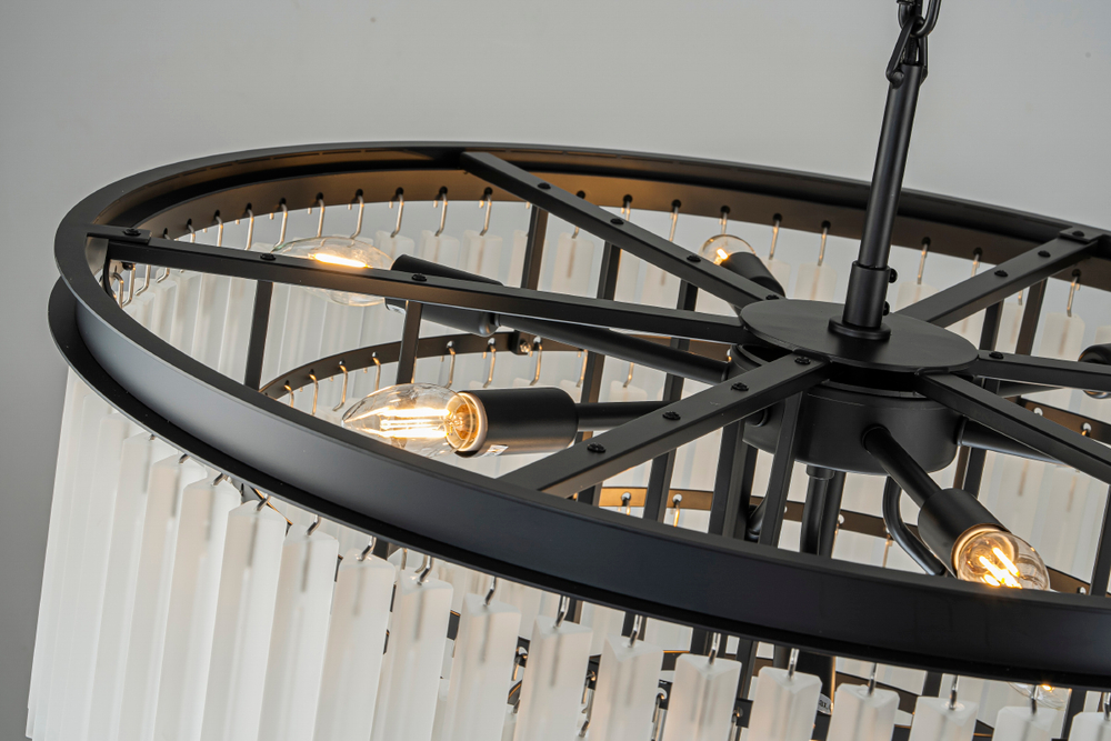 Люстра Odeon 10A black/frost