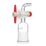 Муфта 29/32 с изогнутым отводом, 90°, с краном PTFE