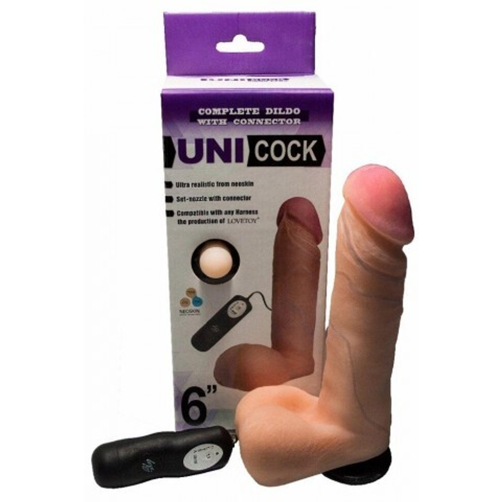 Насадка на Harness с вибрацией UNICOCK 6"d