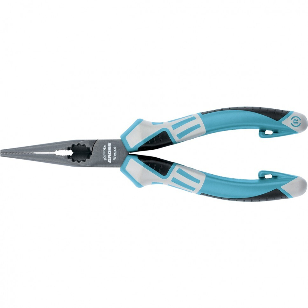 Длинногубцы прямые 170 мм, трехкомпонентные рукоятки Gross