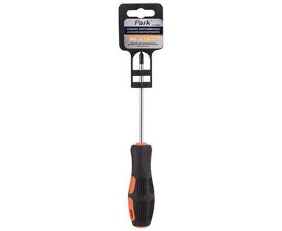 Крестообразная отвертка Park PH1 X100мм двухкомпонентная рукоятка OTV008DK 356008