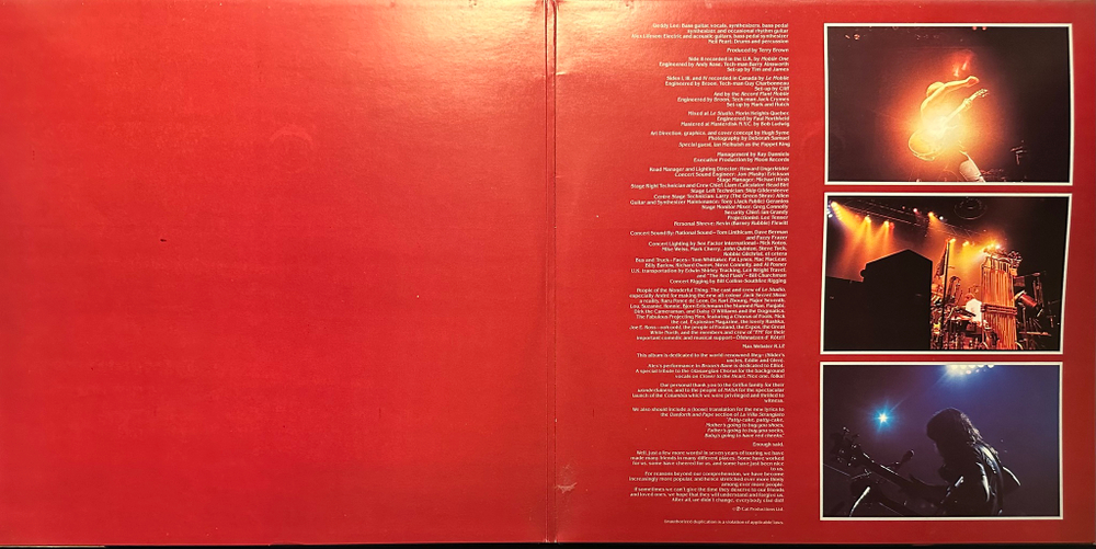 Rush - Exit...Stage Left 2LP (Скандинавия 1981г.)