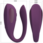 Фиолетовый вибратор для двоих Aari