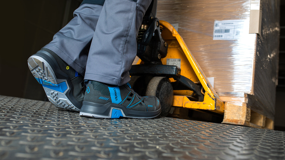 Полуботинки Haix  CONNEXIS Safety Air S1 low/grey-blue