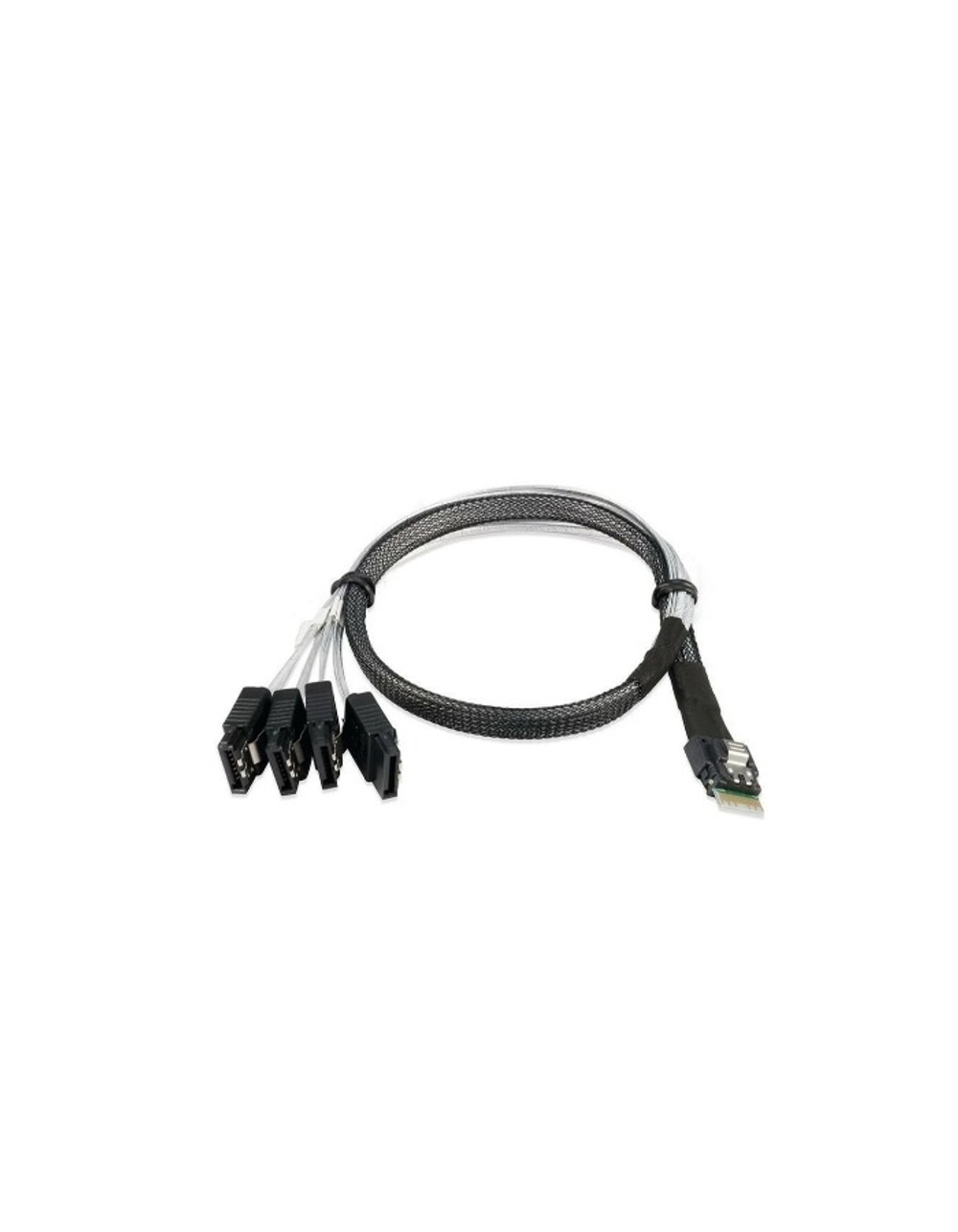 Supermicro CBL-SAST-1275A-100 Интерфейсный кабель/ Slimline x8 (STR) to 4x SATA, P1 75cm, P2 75cm, P3 90cm (for SYS-510P/SYS-510T/SYS-520P)