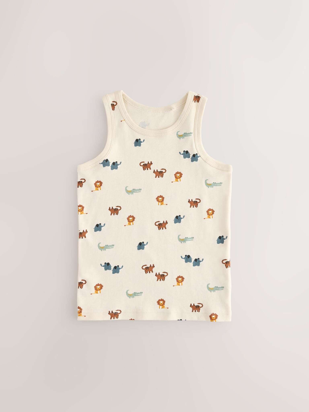 Майка для мальчика Next AA1-083, 5 шт., Синий, Белый, Бежевый